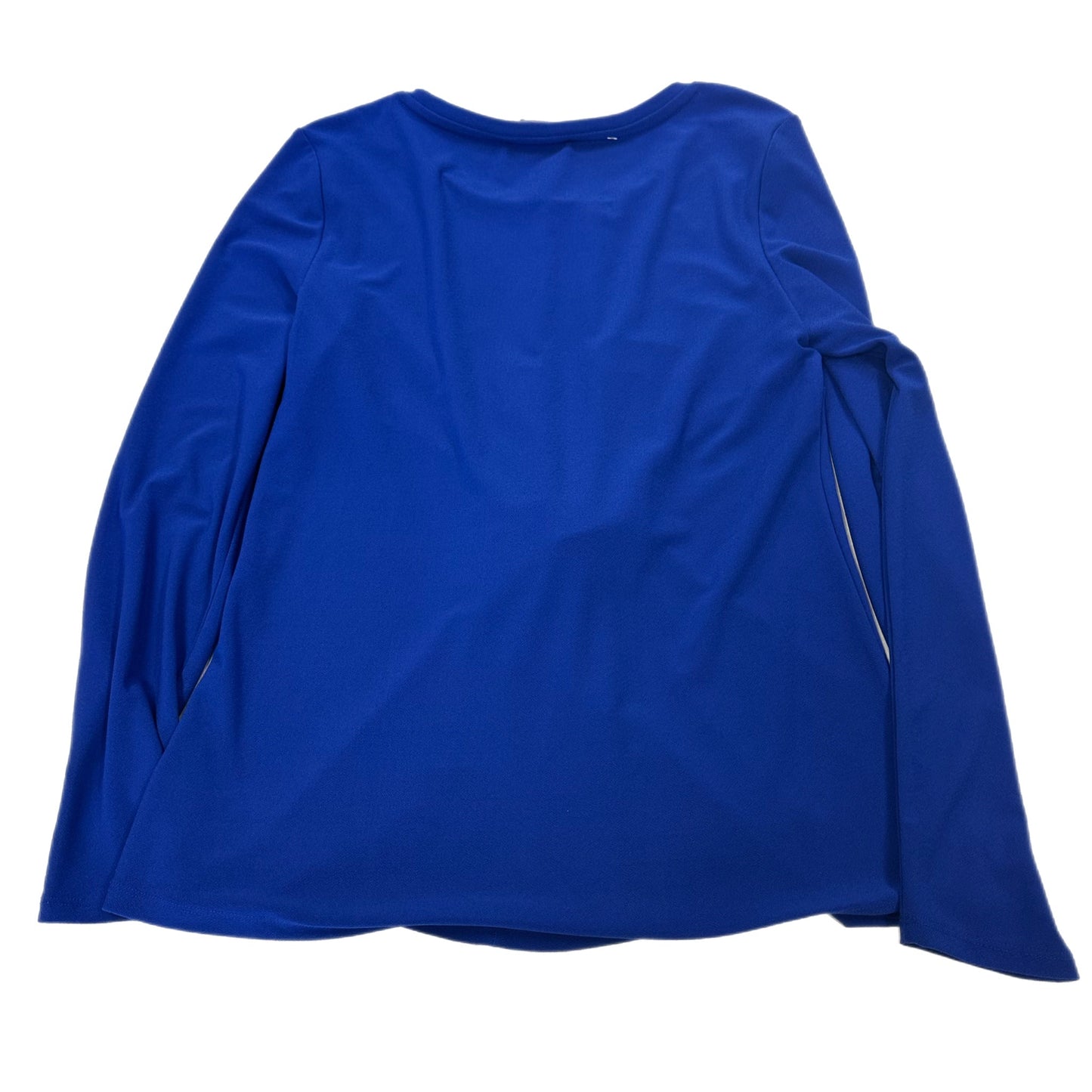 Top Long Sleeve By Inc In Blue, Size: L