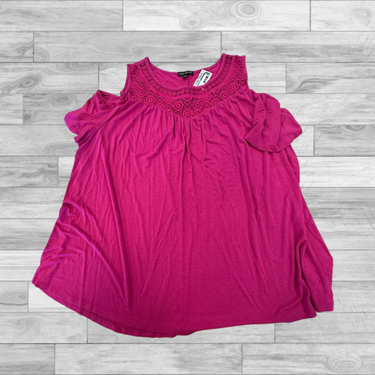 Pink Top Short Sleeve Lane Bryant, Size 3x
