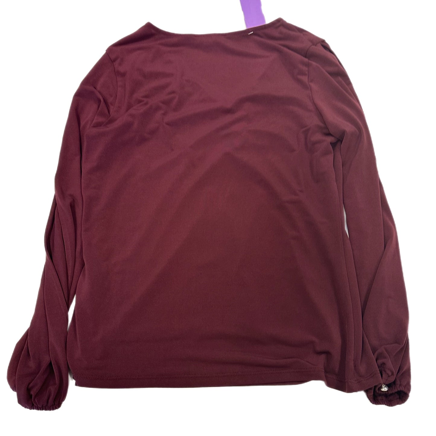 Top Long Sleeve By Inc In Red, Size: M