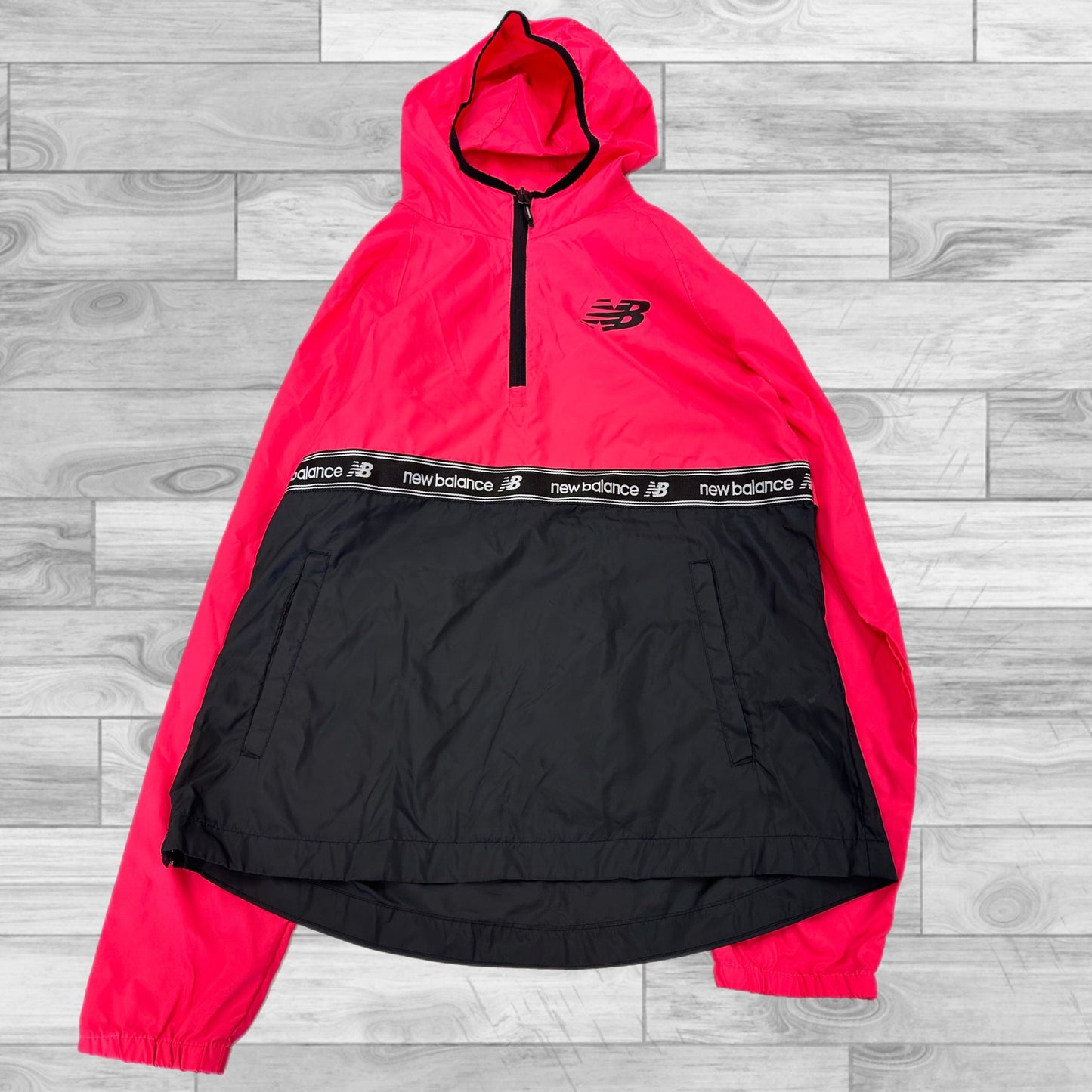 Black & Pink Jacket Windbreaker New Balance, Size M