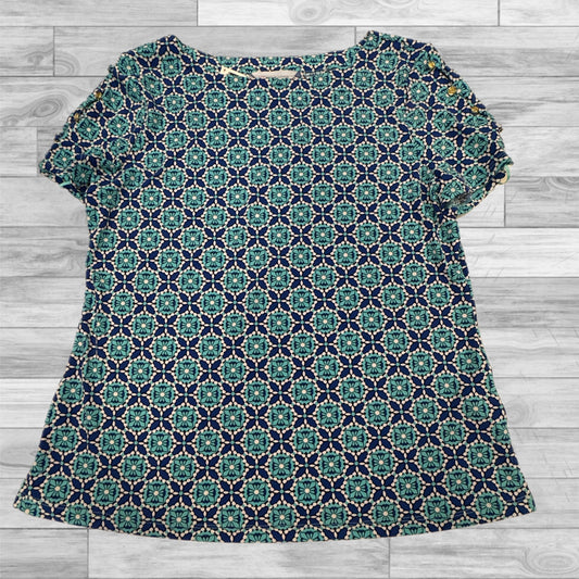 Top Short Sleeve By Liz Claiborne In Blue, Size: S