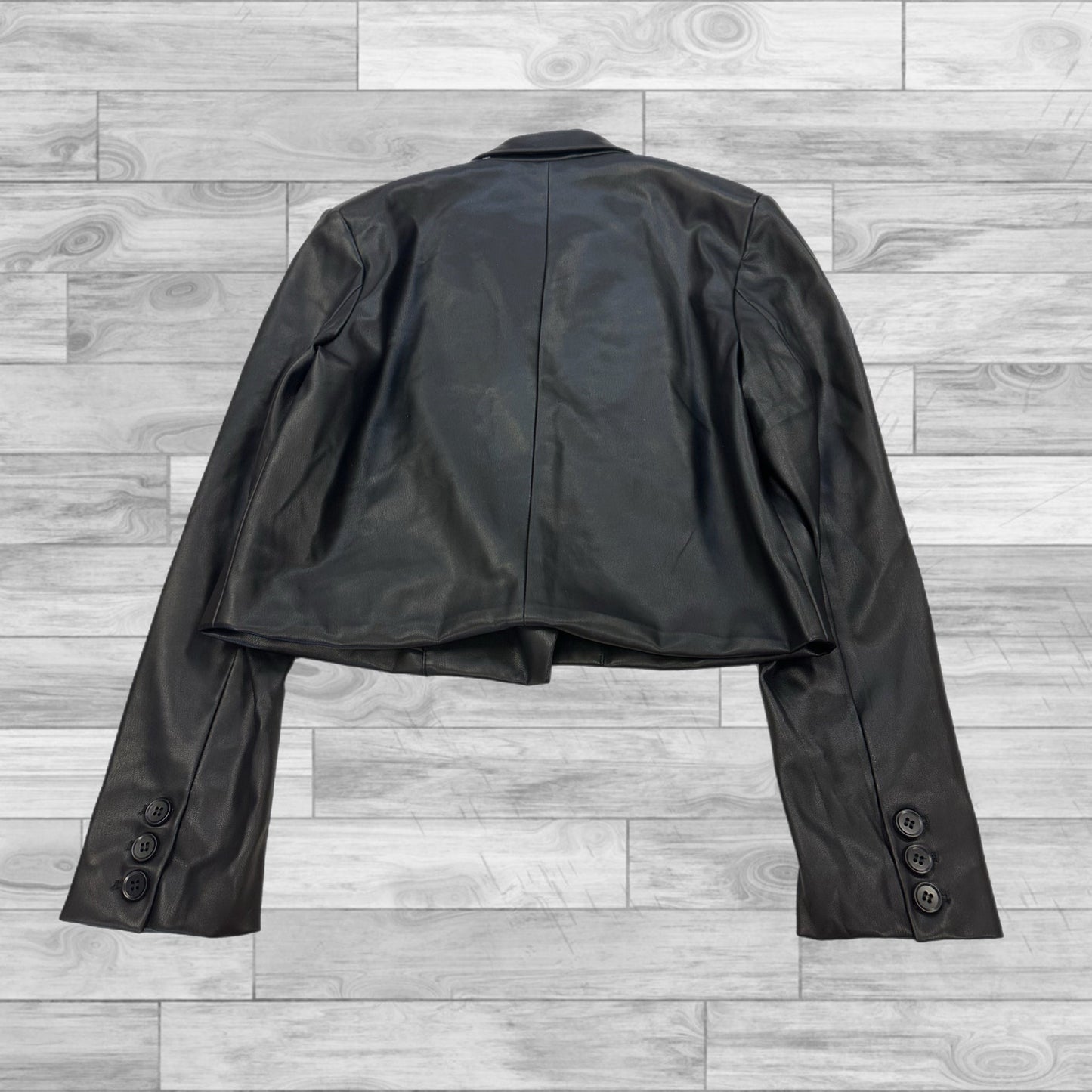 Jacket Moto Leather By Philosophy In Black, Size: 10