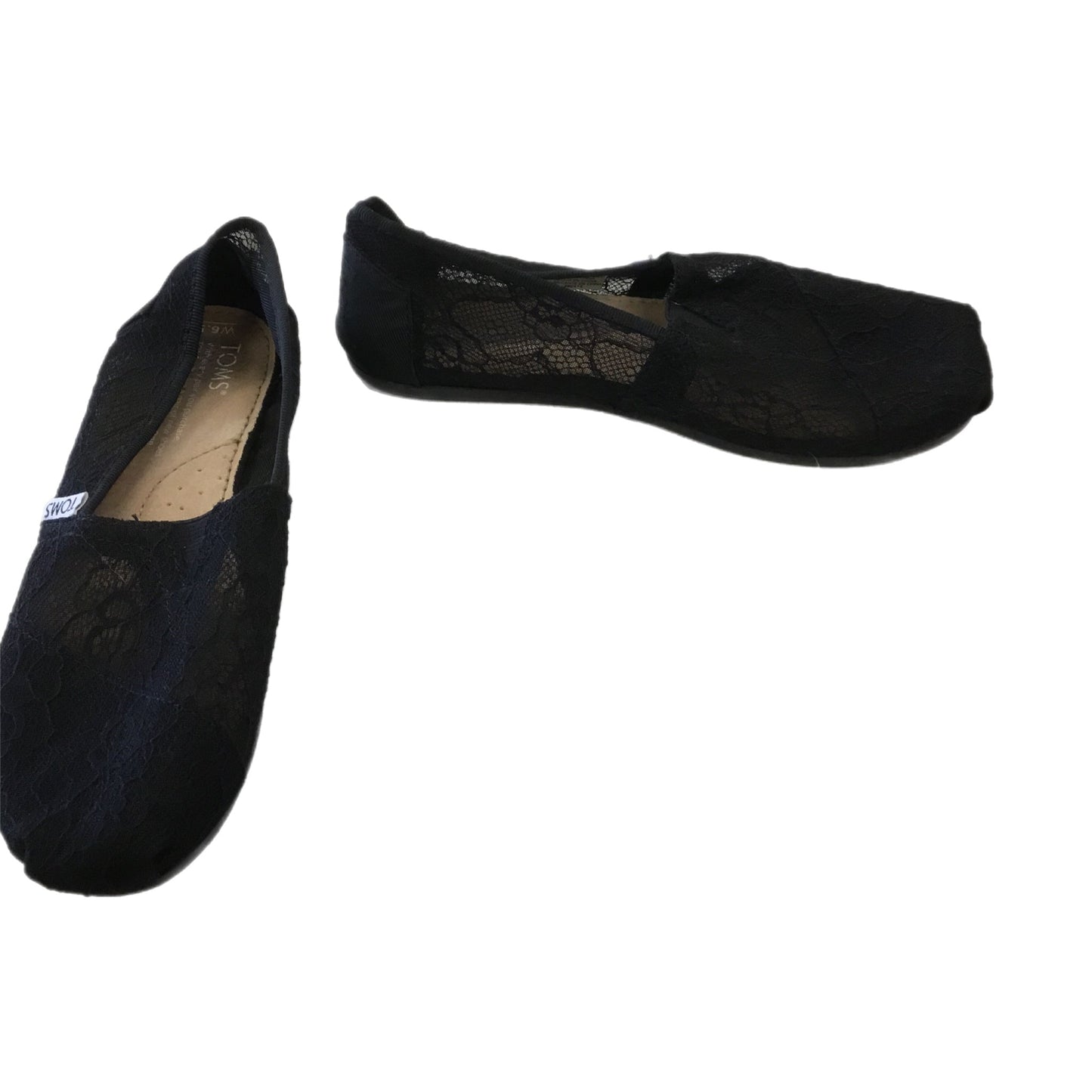 Shoes Flats By Toms In Black, Size: 6.5