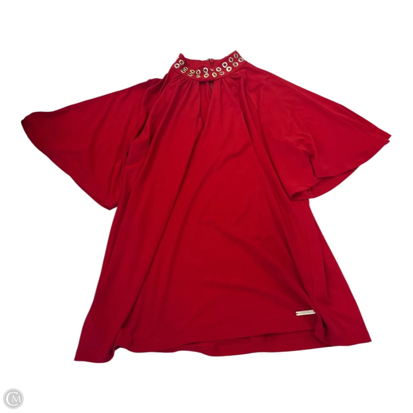 Top Short Sleeve By Michael By Michael Kors In Red, Size: S