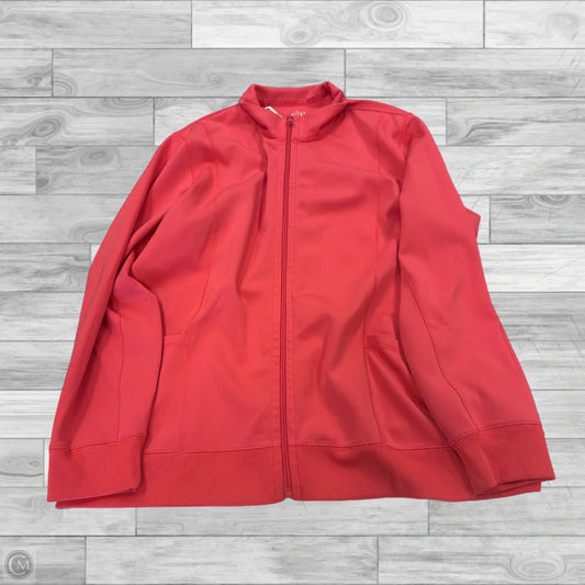 Athletic Jacket By Clothes Mentor In Red, Size: Xxl