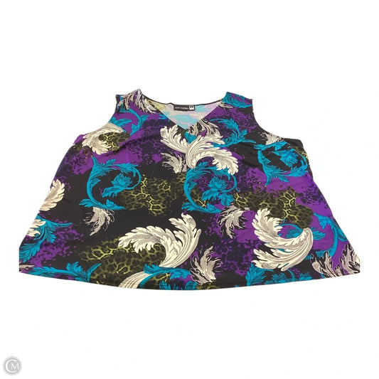 Top Sleeveless By Antthony In Multi-colored, Size: 3x