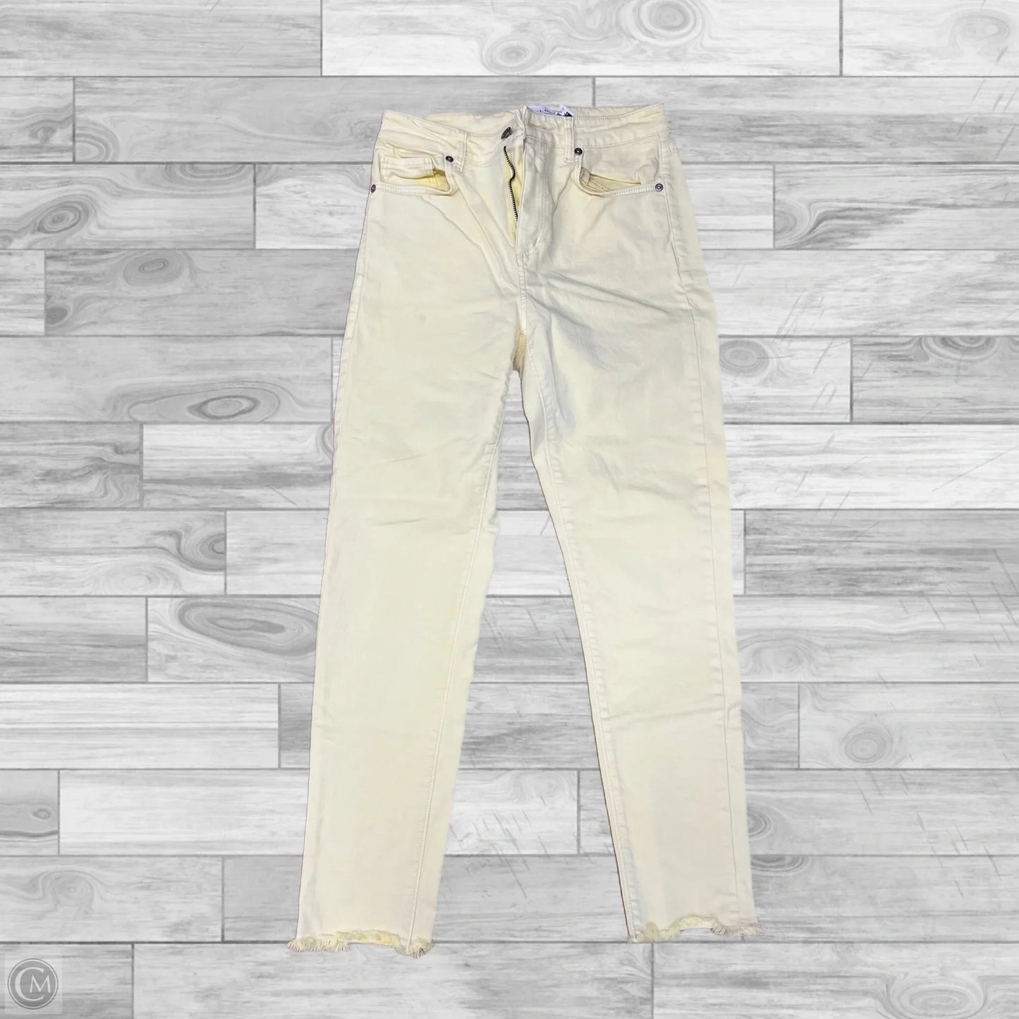 Jeans Skinny By Loft In Yellow, Size: 2
