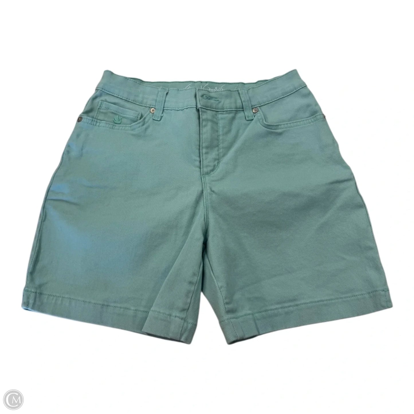 Shorts By Gloria Vanderbilt In Aqua, Size: 4p