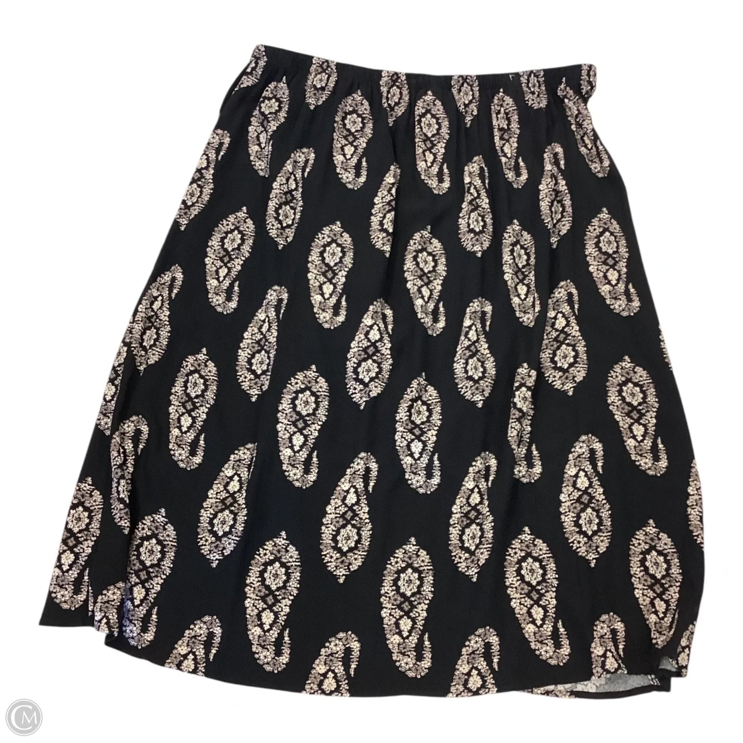 Skirt Maxi By Knox Rose In Black & Cream, Size: Xxl