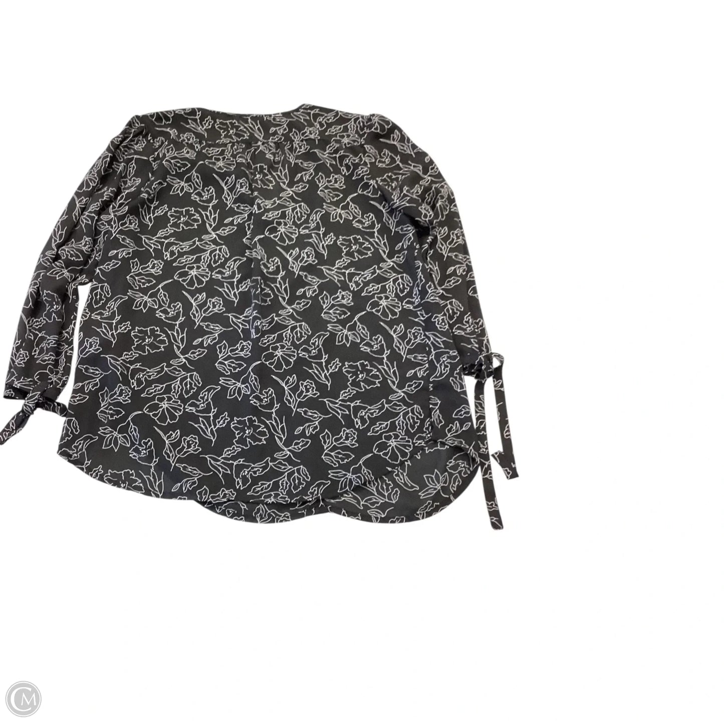 Top 3/4 Sleeve By Clothes Mentor In Black, Size: M