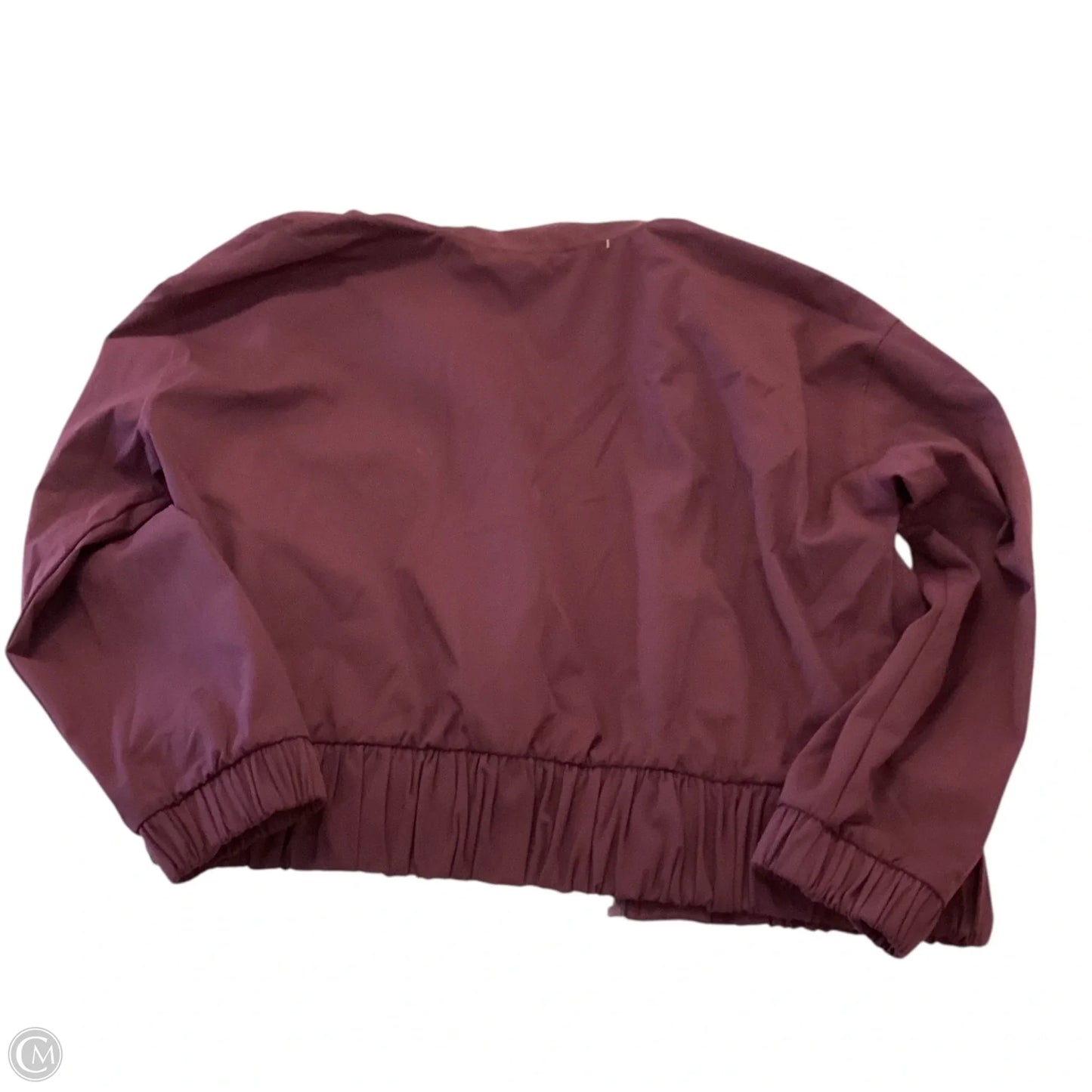 Jacket Windbreaker By Soma In Maroon, Size: M