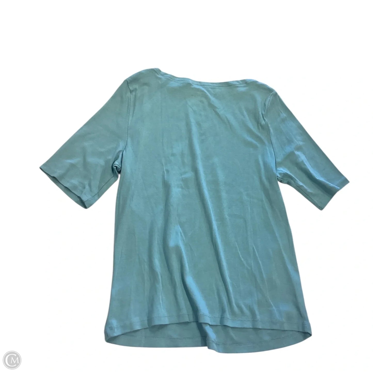 Top Short Sleeve By Charter Club In Blue, Size: L