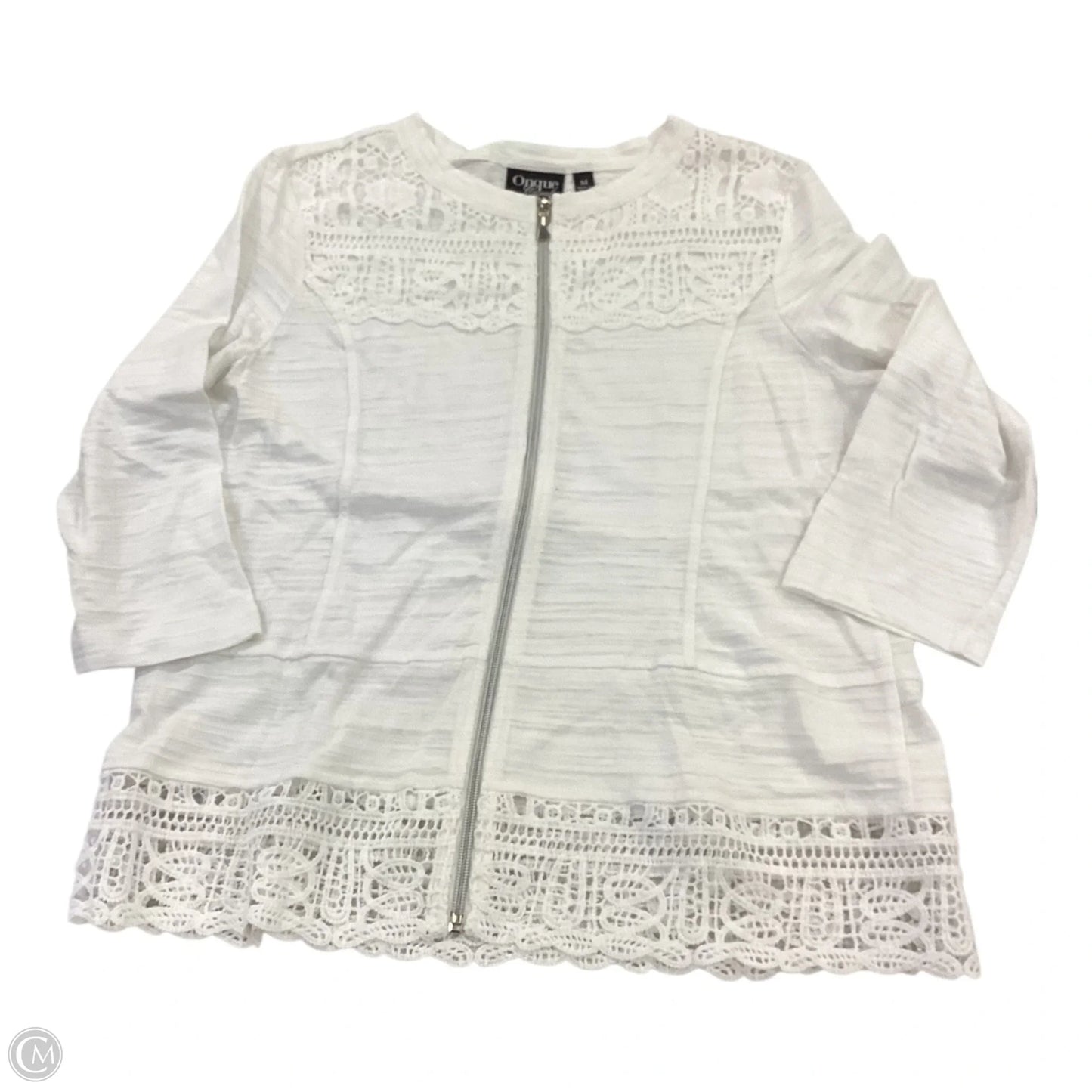 Jacket Shirt By Onque In White, Size: M
