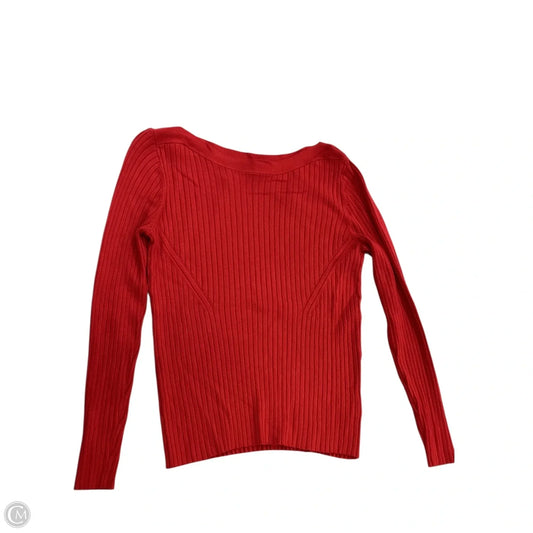 Top Long Sleeve By Liz Claiborne In Red, Size: Mp