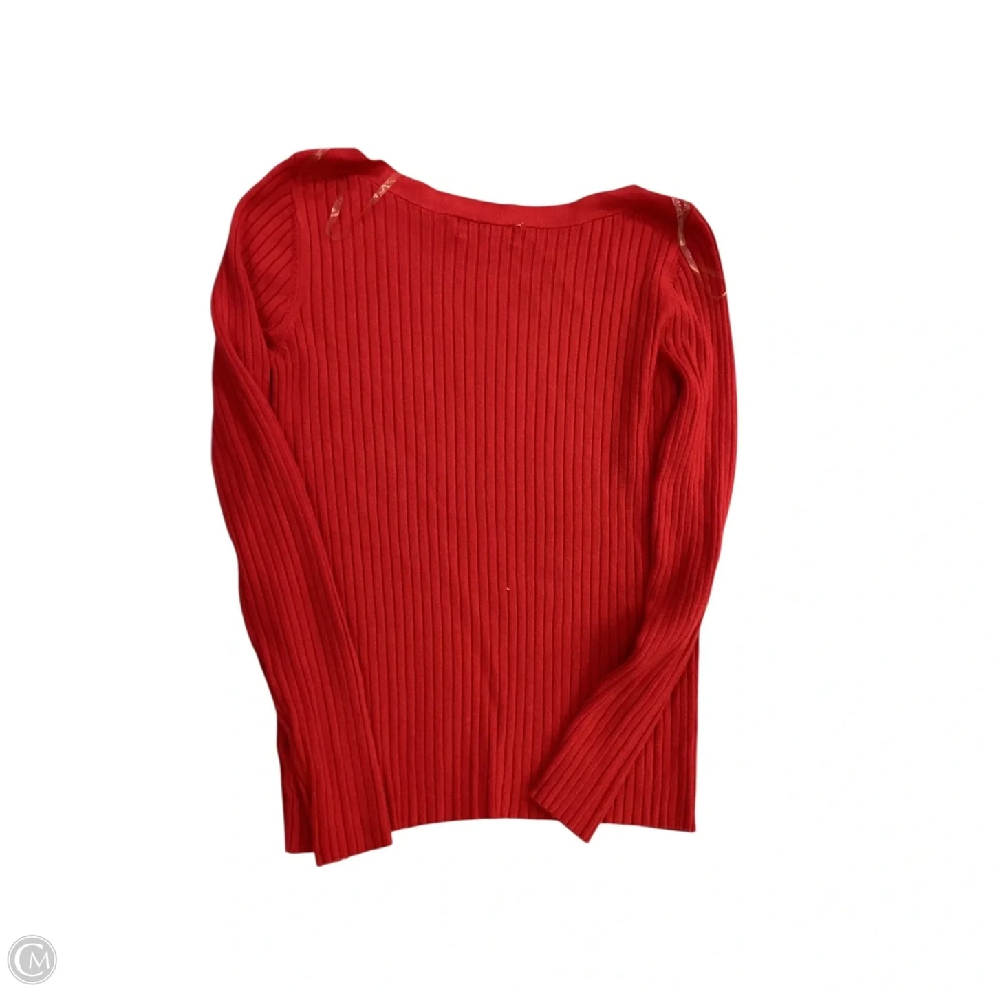 Top Long Sleeve By Liz Claiborne In Red, Size: Mp