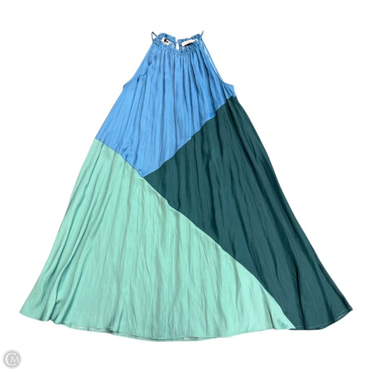 Dress Casual Maxi By Loft In Blue & Green, Size: M