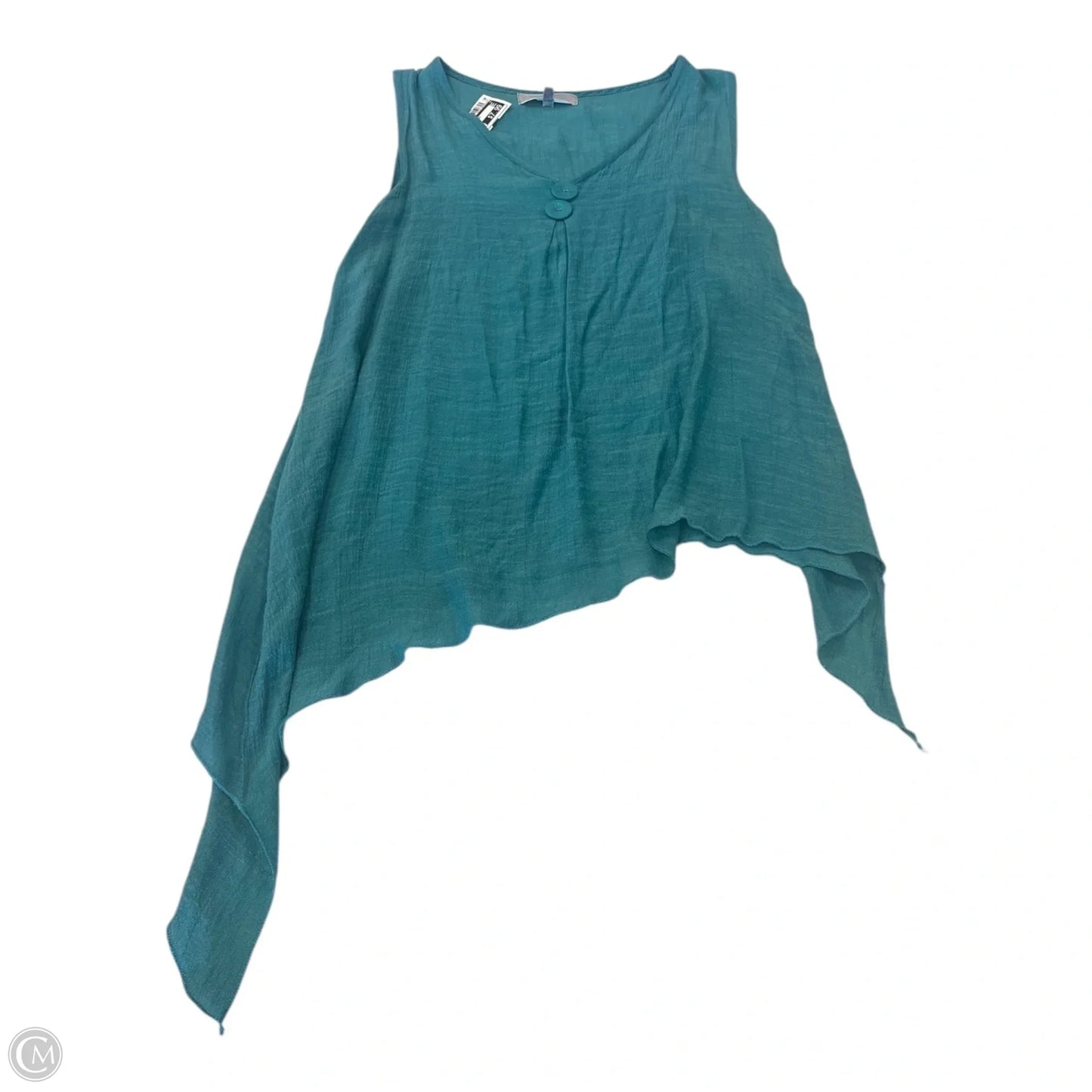 Top Sleeveless By Pretty Angel In Teal, Size: S
