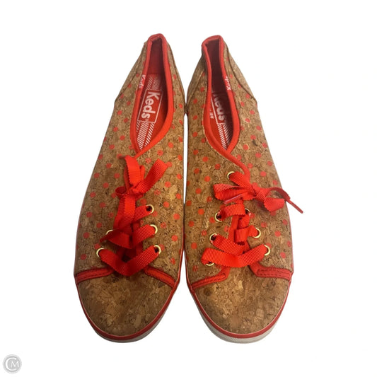 Shoes Sneakers By Keds In Orange & Tan, Size: 7.5
