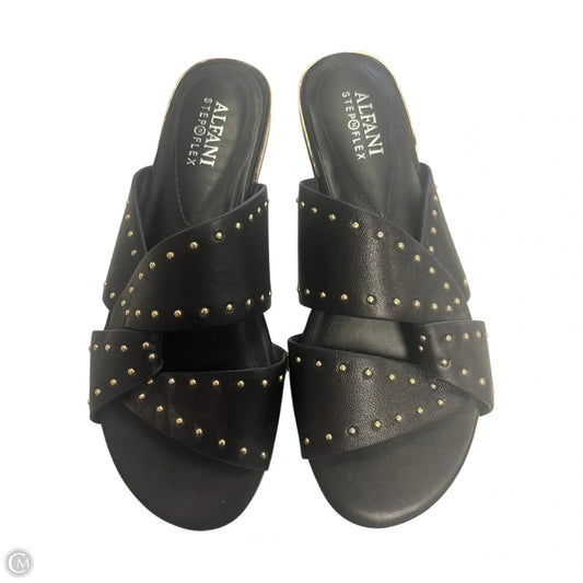 Sandals Flats By Alfani In Black, Size: 6