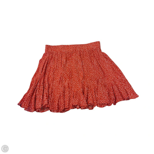 Skirt Mini & Short By Loft In Polkadot Pattern, Size: S