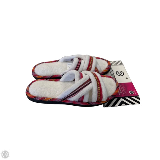 Slippers By Isotoner In White, Size: 8.5