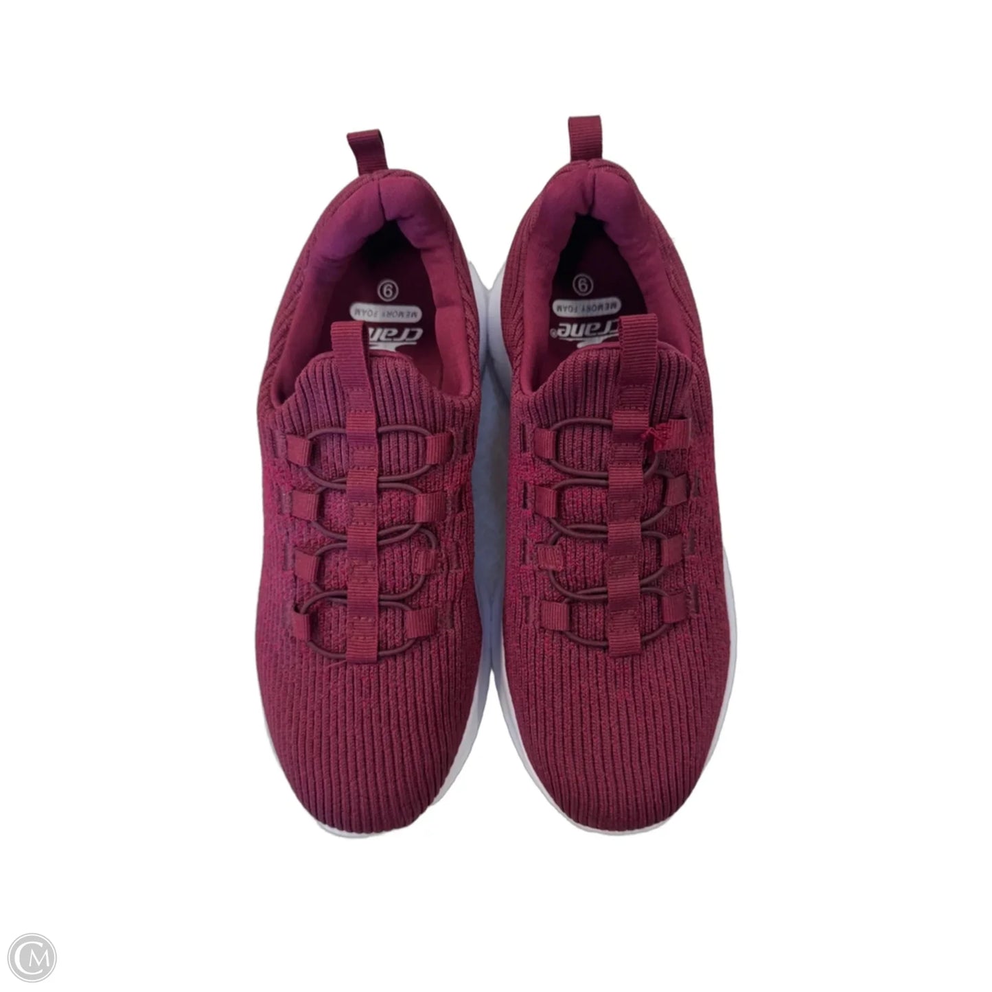 Shoes Athletic By Crane In Maroon, Size: 9