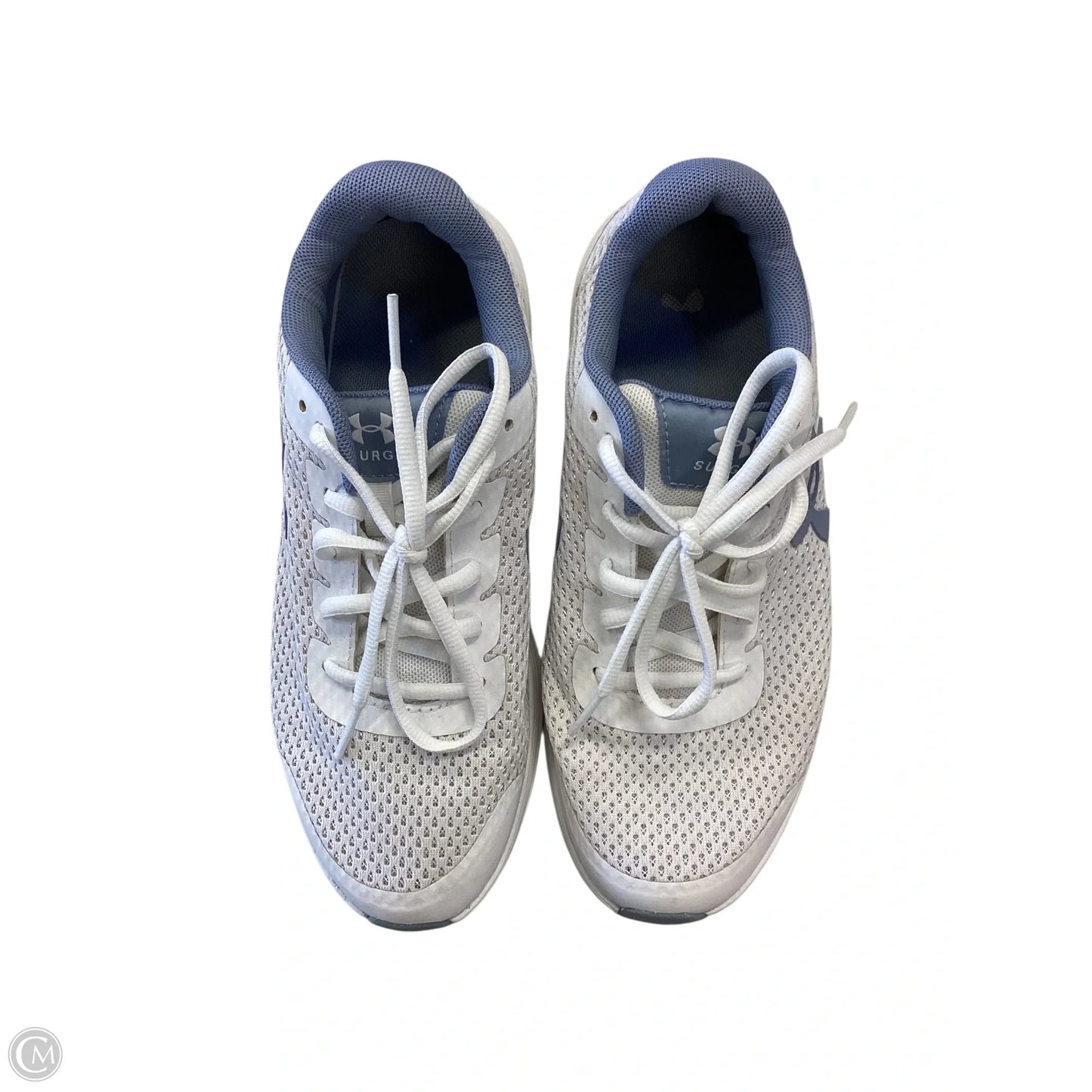 Shoes Sneakers By Under Armour In Blue & White, Size: 6.5