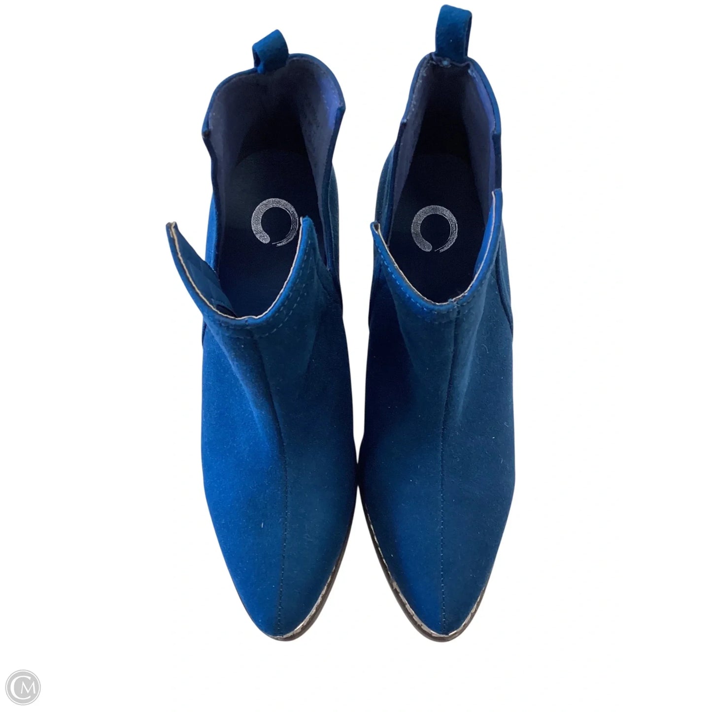 Boots Ankle Heels By Clothes Mentor In Blue, Size: 7.5