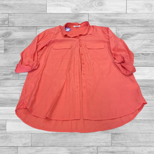 Top Long Sleeve By Express In Coral, Size: L