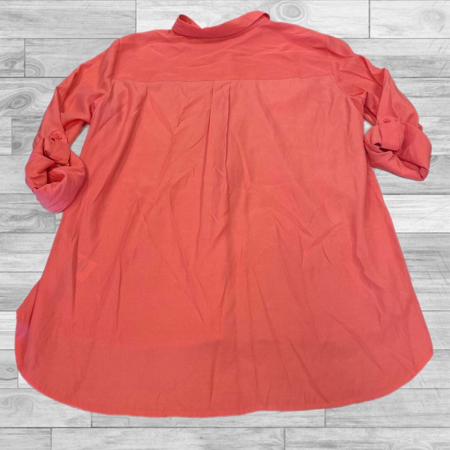 Top Long Sleeve By Express In Coral, Size: L