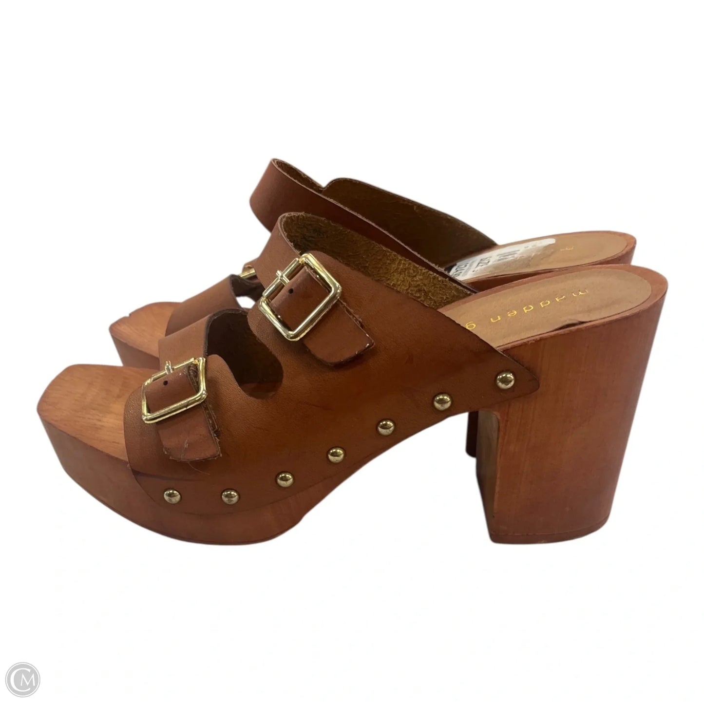 Shoes Heels Block By Madden Girl In Brown, Size: 9