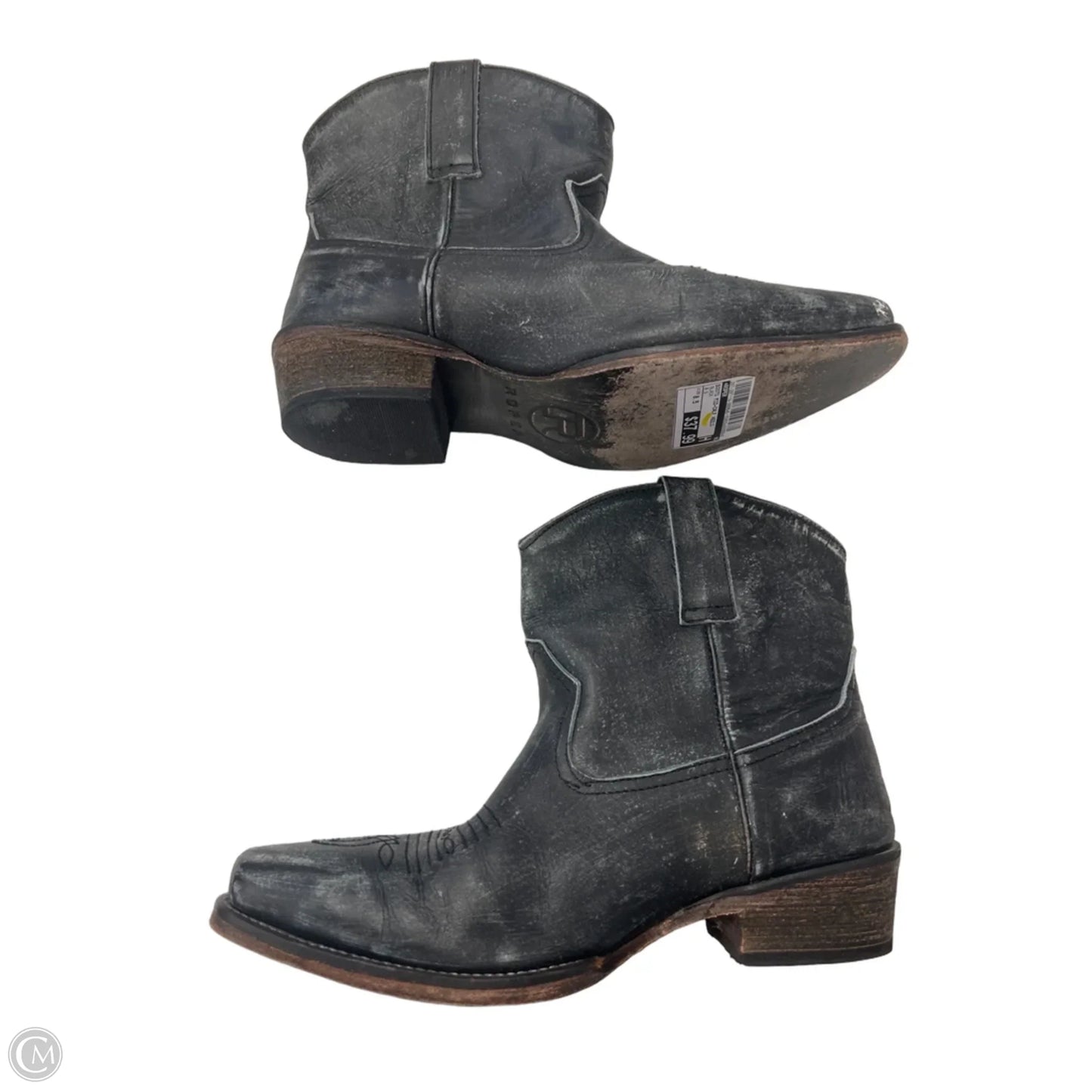 Boots Mid-calf Heels By Roper In Black, Size: 8.5