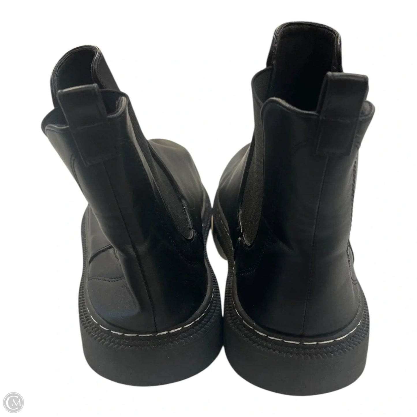 Boots Ankle Flats By Forever In Black, Size: 8