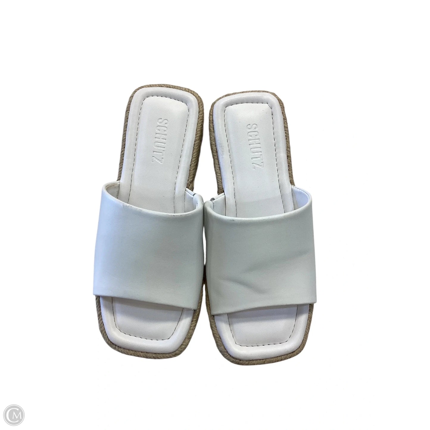 Sandals Heels Platform By Schutz In White, Size: 6