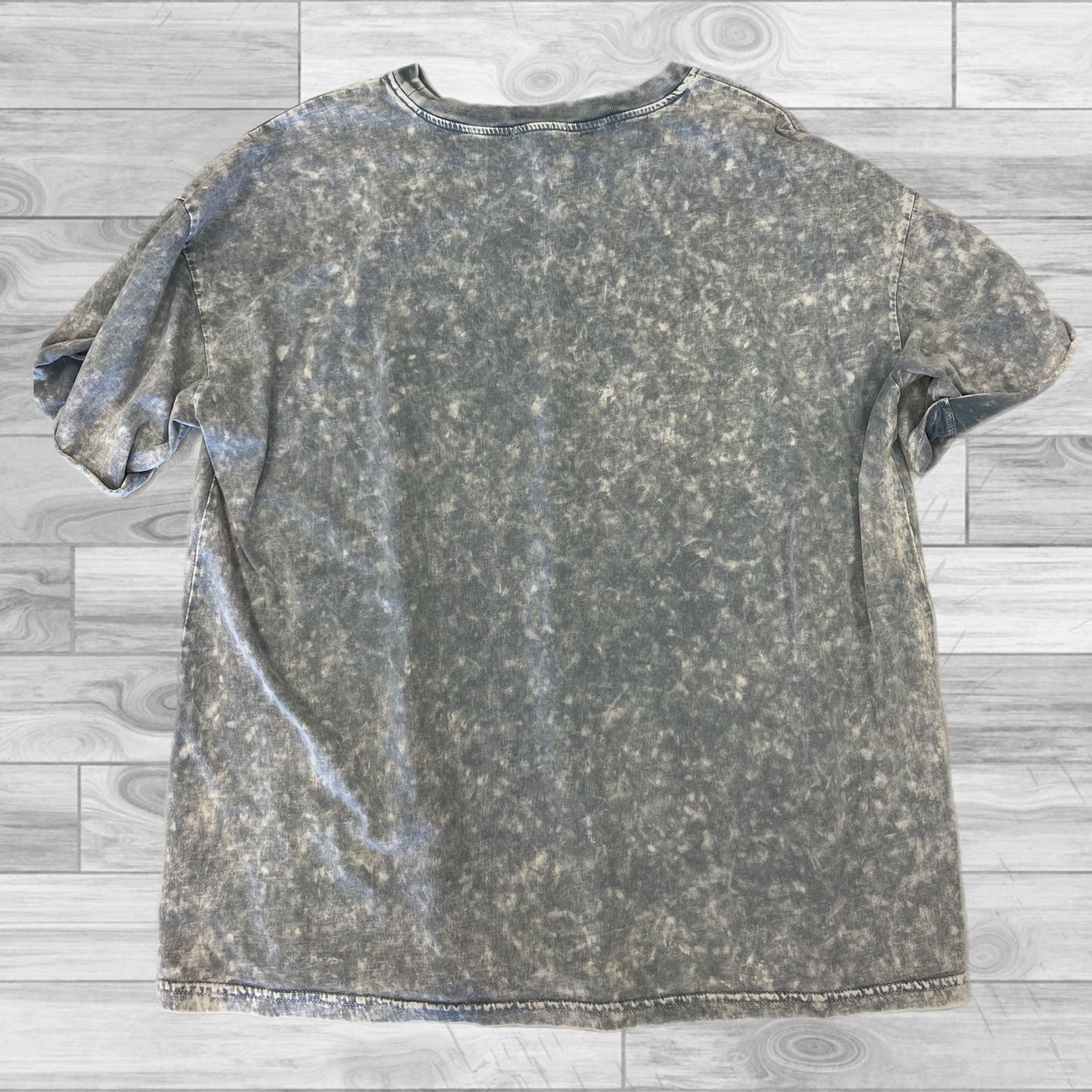 Grey Top Short Sleeve Clothes Mentor, Size S