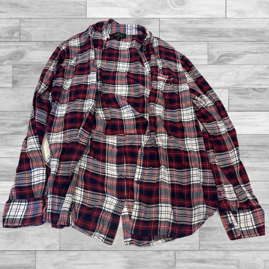 Top Long Sleeve By Lucky Brand In Plaid Pattern, Size: S