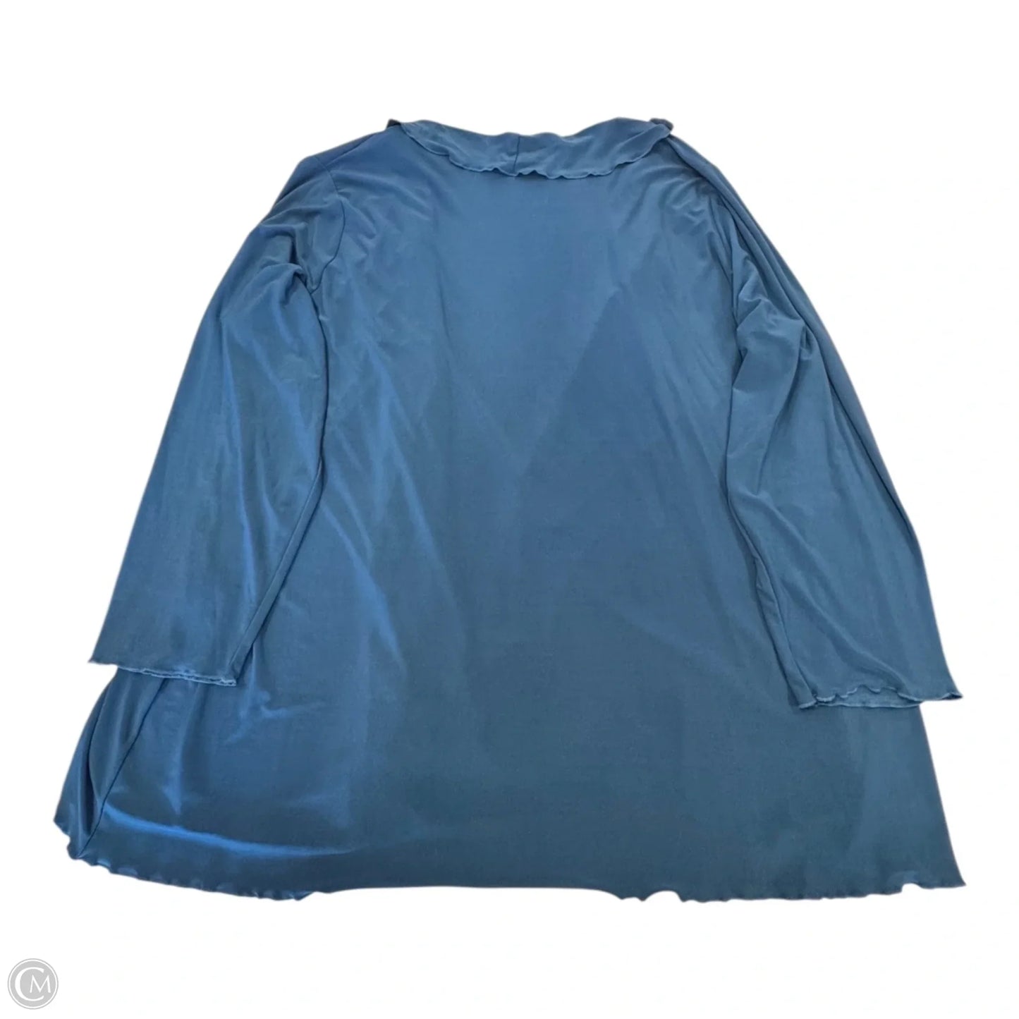 Cardigan By Susan Graver In Blue, Size: 3x