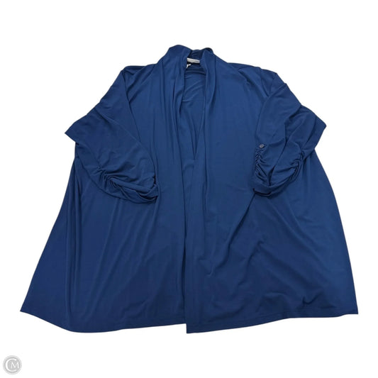 Cardigan By Susan Graver In Blue, Size: 3x