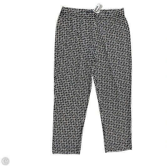 Capris By Clara Sun Woo In Black & White, Size: L