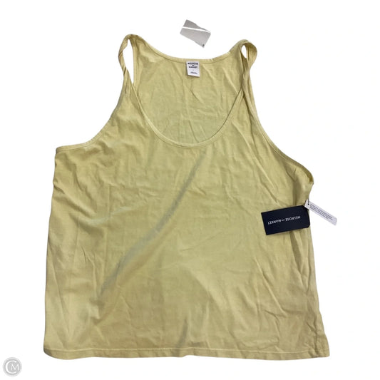 Top Sleeveless By Melrose And Market In Yellow, Size: L