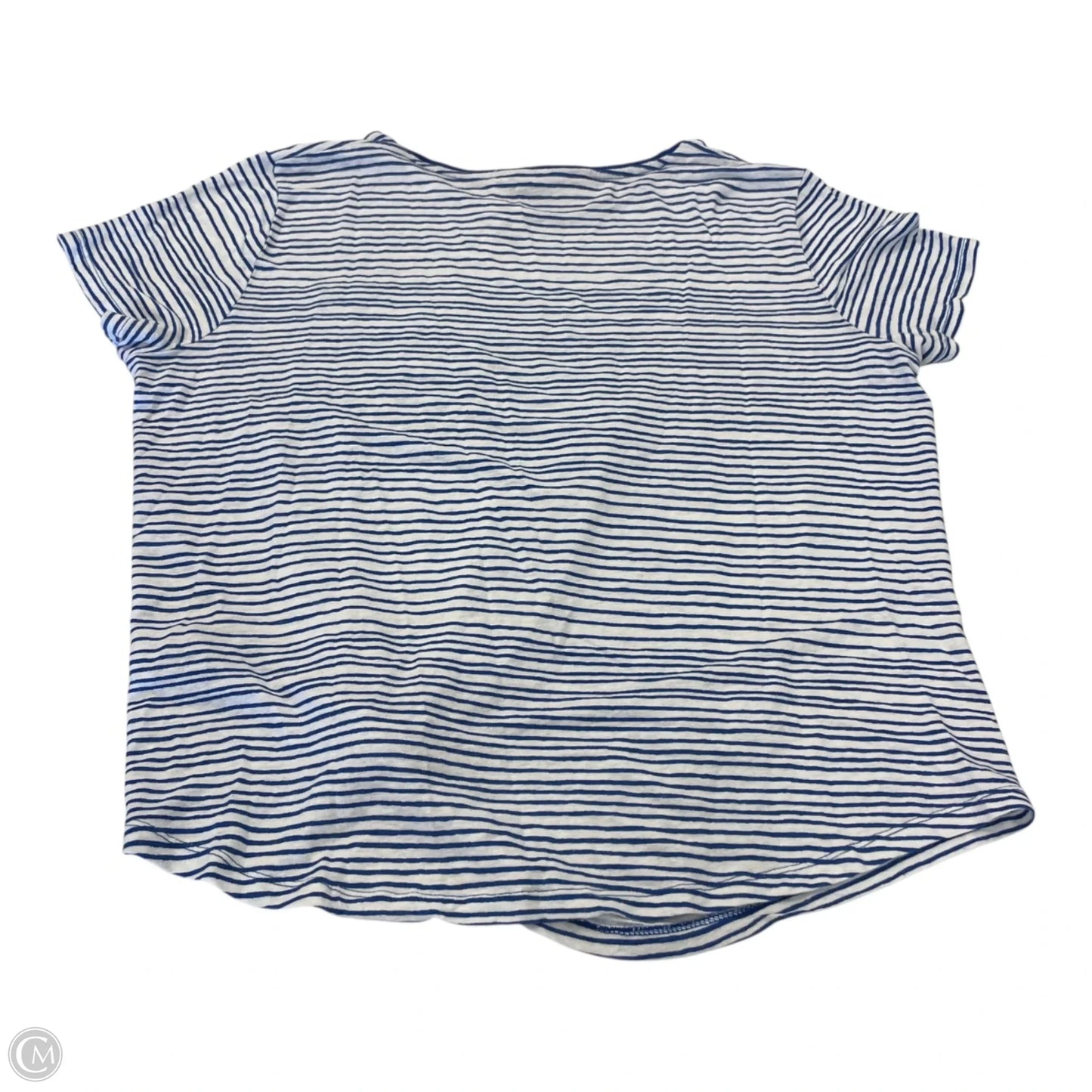 Top Short Sleeve By Lauren By Ralph Lauren In Striped Pattern, Size: Xl