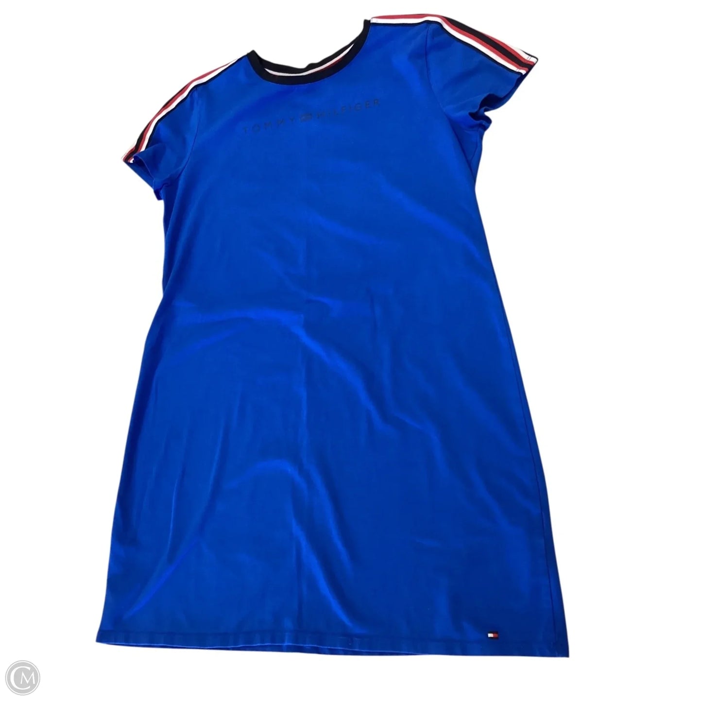 Dress Casual Midi By Tommy Hilfiger In Blue, Size: L
