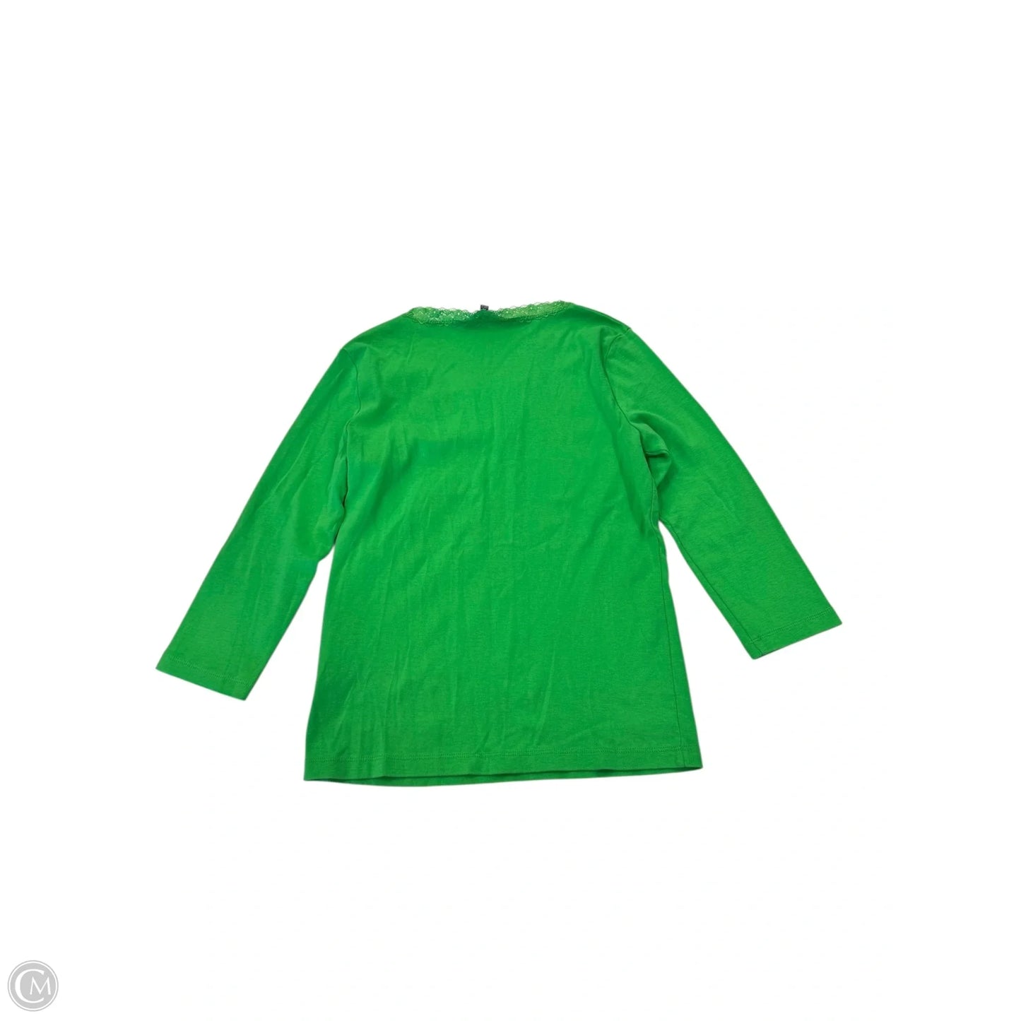Top 3/4 Sleeve By Jones New York In Green, Size: Mp