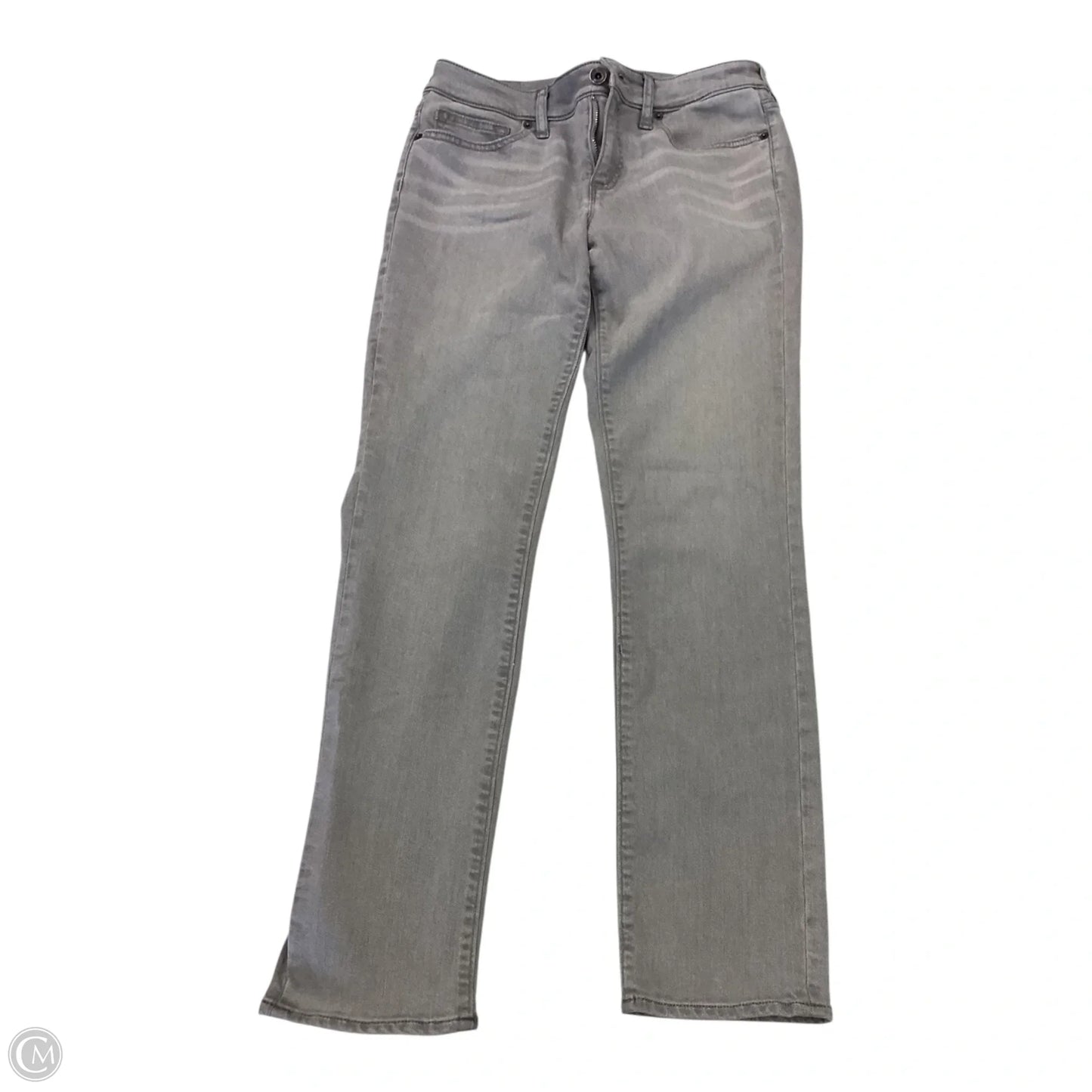 Jeans Straight By Lands End In Grey, Size: 6