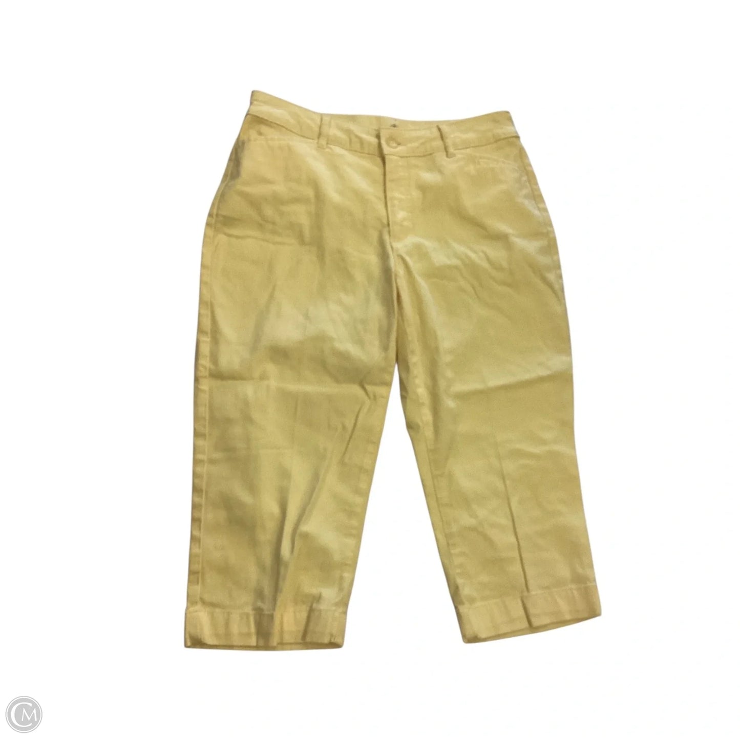 Capris By St Johns Bay In Yellow, Size: 6