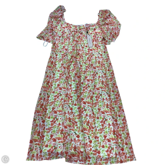Dress Casual Midi By Bcbgeneration In Floral Print, Size: 12