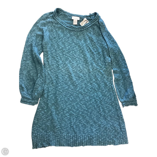 Top Long Sleeve By Soft Surroundings In Teal, Size: M