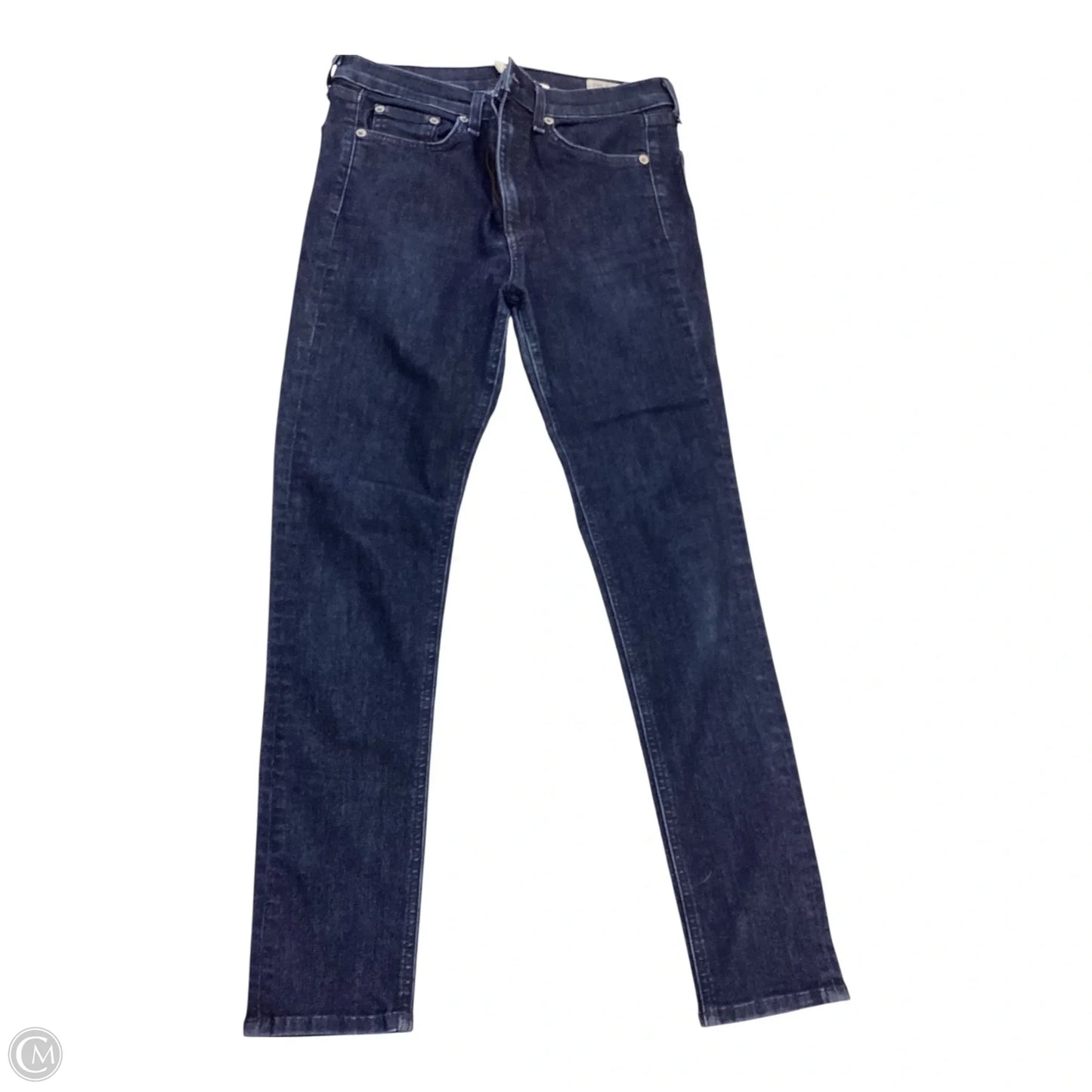 Jeans Skinny By Rag And Bone In Blue Denim, Size: 6