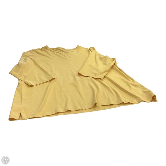 Top 3/4 Sleeve Basic By L.l. Bean In Yellow, Size: 3x