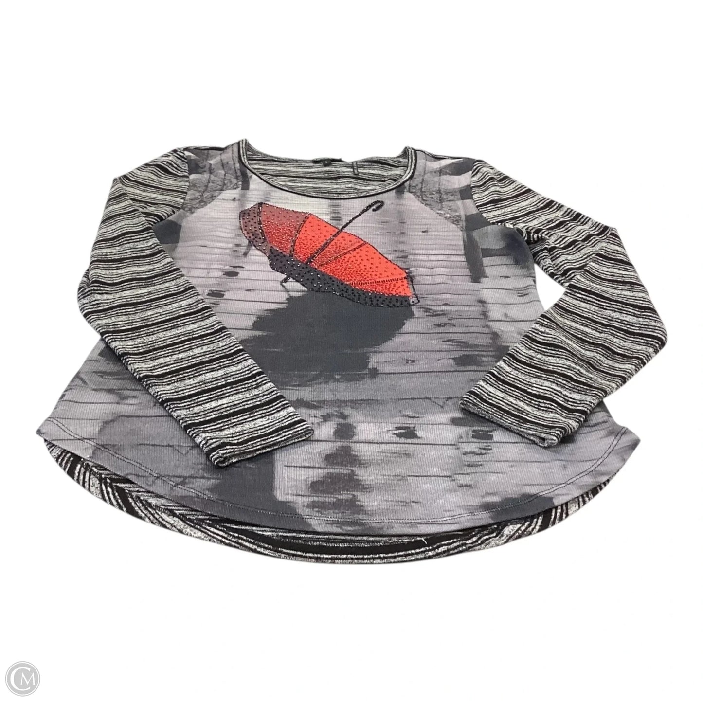 Top Long Sleeve By Clothes Mentor In Black & Red, Size: S